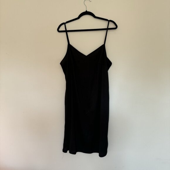 H&M Long Sleeve Sheer Button Up Floral Dress with Black Slip - Picture 3 of 4